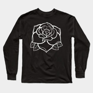 Rose Tat WHT Long Sleeve T-Shirt